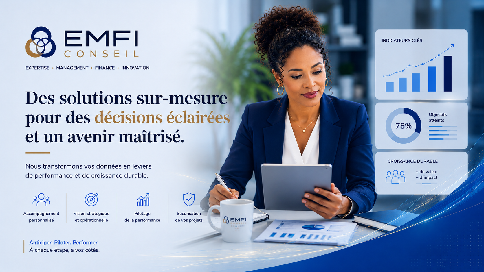 Travail sur données et synthèse, pour des décisions plus sereines en entreprise.